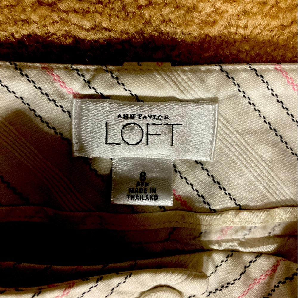 Ann Taylor Loft CAPRIS: Pin Strip Capris - Picture 3 of 9